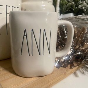 Rae Dunn name mug HTF ANN